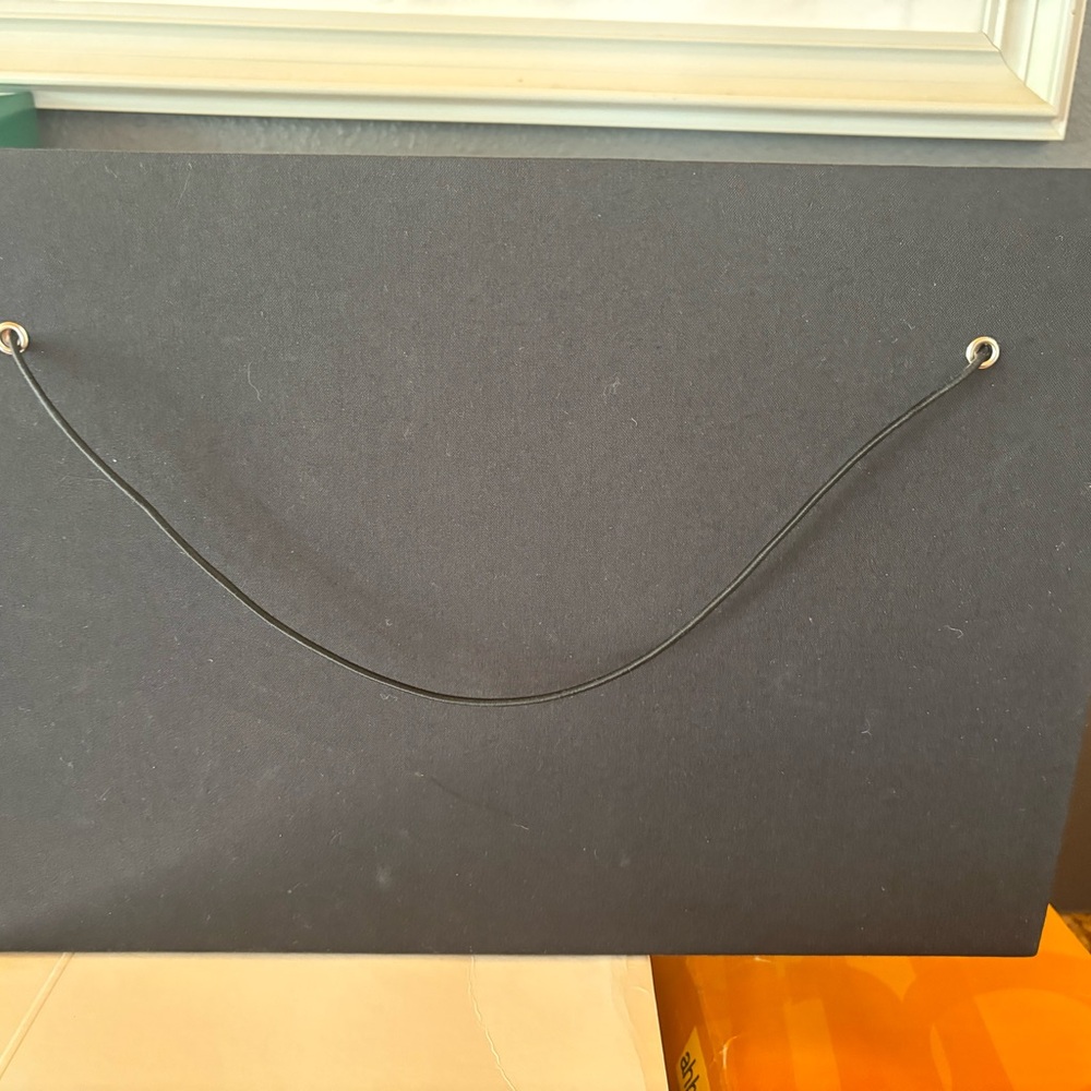 Pottery Barn NWT black accordion file